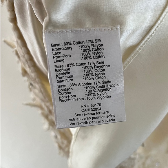 Anthropologie Payal Jain Archer Mini Dress Size 10 Cream Ivory Floral Silk NWT - Picture 11 of 16